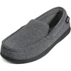 image:imageULTRAIDEAS Mens MocToe Slippers Loafer House Shoes Indoor Outdoor Memory Foam with BreathableampWarm Knit UpperLight Grey