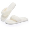 image:imageNineCiFun Summer Slippers for Women  Flip Flops Memory Foam House Slippers Open Toe Indoor Lightweight ShoesBeige