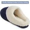 image:imageULTRAIDEAS Womens Breathable House Slippers with Memory Foam Lightweight Cotton Blend Lining Indoor Outdoor Slip On Design Non Slip Rubber Sole for Bedroom Machine WashableEgyptian Blue