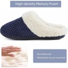 image:imageULTRAIDEAS Womens Breathable House Slippers with Memory Foam Lightweight Cotton Blend Lining Indoor Outdoor Slip On Design Non Slip Rubber Sole for Bedroom Machine WashableEgyptian Blue