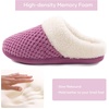image:imageULTRAIDEAS Womens Breathable House Slippers with Memory Foam Lightweight Cotton Blend Lining Indoor Outdoor Slip On Design Non Slip Rubber Sole for Bedroom Machine WashablePurple