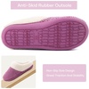 image:imageULTRAIDEAS Womens Breathable House Slippers with Memory Foam Lightweight Cotton Blend Lining Indoor Outdoor Slip On Design Non Slip Rubber Sole for Bedroom Machine WashablePurple
