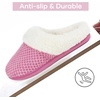 image:imageULTRAIDEAS Womens Breathable House Slippers with Memory Foam Lightweight Cotton Blend Lining Indoor Outdoor Slip On Design Non Slip Rubber Sole for Bedroom Machine WashableLavender Purple