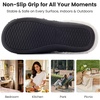 image:imageULTRAIDEAS Womens Breathable House Slippers with Memory Foam Lightweight Cotton Blend Lining Indoor Outdoor Slip On Design Non Slip Rubber Sole for Bedroom Machine WashableCrow Black