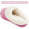 image:imageULTRAIDEAS Womens Breathable House Slippers with Memory Foam Lightweight Cotton Blend Lining Indoor Outdoor Slip On Design Non Slip Rubber Sole for Bedroom Machine WashableLavender Purple