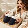 image:imageULTRAIDEAS Womens Breathable House Slippers with Memory Foam Lightweight Cotton Blend Lining Indoor Outdoor Slip On Design Non Slip Rubber Sole for Bedroom Machine WashableCrow Black