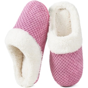 image:imageULTRAIDEAS Womens Breathable House Slippers with Memory Foam Lightweight Cotton Blend Lining Indoor Outdoor Slip On Design Non Slip Rubber Sole for Bedroom Machine WashableLavender Purple