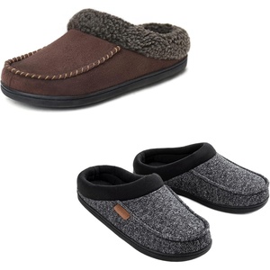 image:imageULTRAIDEAS Set of Two Pairs Mens SlippersCoffee amp Black Large 1112
