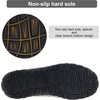 image:imageLulex Mens Moccasin Slippers Size 814Memory Foam House Shoes with Rubber Indoor Outdoor Sole Machine WashableGrey