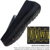 image:imageLulex Moccasins for Men House Slippers Indoor Outdoor Plush Mens Bedroom Shoes with Hard SoleBlack a
