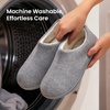 image:imageULTRAIDEAS Womens Indoor Loafer House Slippers with Memory Foam Ladies Warm Closed Back House Shoes with NonSlip Outdoor Rubber SoleLight Grey