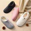 image:imageULTRAIDEAS Womens Indoor Loafer House Slippers with Memory Foam Ladies Warm Closed Back House Shoes with NonSlip Outdoor Rubber SoleLight Grey