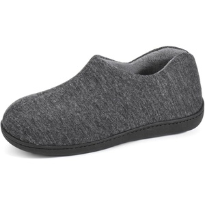 image:imageULTRAIDEAS Womens Indoor Loafer House Slippers with Memory Foam Ladies Warm Closed Back House Shoes with NonSlip Outdoor Rubber SoleCool Grey