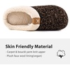 image:imageULTRAIDEAS Mens Warm Fuzzy Slip On Slippers Sherpa Lined House Shoes with Memory Foam for Indoor Outdoor Mens Gifts for WinterLimonite