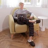 image:imageULTRAIDEAS Mens Warm Fuzzy Slip On Slippers Sherpa Lined House Shoes with Memory Foam for Indoor Outdoor Mens Gifts for WinterLimonite
