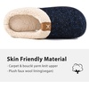 image:imageULTRAIDEAS Mens Warm Fuzzy Slip On Slippers Sherpa Lined House Shoes with Memory Foam for Indoor Outdoor Mens Gifts for WinterRoyal Blue