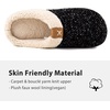 image:imageULTRAIDEAS Mens Warm Fuzzy Slip On Slippers Sherpa Lined House Shoes with Memory Foam for Indoor Outdoor Mens Gifts for WinterSpace Black