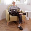 image:imageULTRAIDEAS Mens Warm Fuzzy Slip On Slippers Sherpa Lined House Shoes with Memory Foam for Indoor Outdoor Mens Gifts for WinterUpgrade Brown