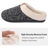 image:imageULTRAIDEAS Mens Warm Fuzzy Slip On Slippers Sherpa Lined House Shoes with Memory Foam for Indoor Outdoor Mens Gifts for WinterUpgrade Grey