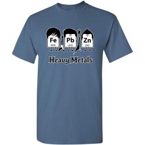 imageHeavy Metals Chemistry Humor Science Rock and Roll Music Sarcasm Funny T ShirtDusk