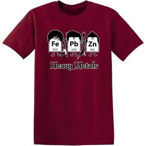 imageHeavy Metals Chemistry Humor Science Rock and Roll Music Sarcasm Funny T ShirtGarnet