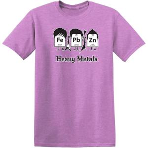 imageHeavy Metals Chemistry Humor Science Rock and Roll Music Sarcasm Funny T ShirtHeather Orchid