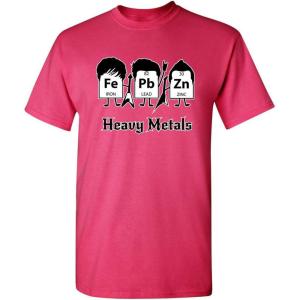 imageHeavy Metals Chemistry Humor Science Rock and Roll Music Sarcasm Funny T ShirtPink