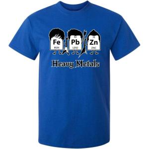 imageHeavy Metals Chemistry Humor Science Rock and Roll Music Sarcasm Funny T ShirtRoyal