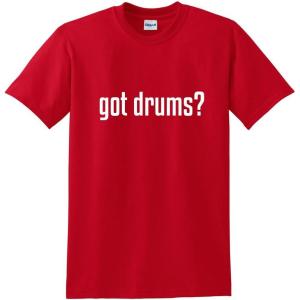 imageGot Drums Music Band Party Musical Drummer Funny T ShirtRed