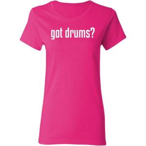 imageGot Drums Womens Music Band Party Musical Drummer Funny T ShirtPink