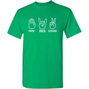 imagePaper Rock Scissors Music Band Guitar Drums Sarcastic Funny T ShirtIrish