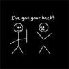 imageI Got Your Back Stick Figure Graphic Friendship Novelty Sarcastic Funny T ShirtBlack