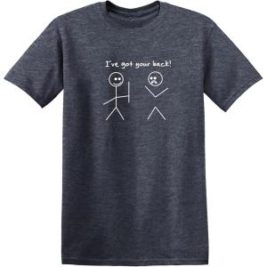 imageI Got Your Back Stick Figure Graphic Friendship Novelty Sarcastic Funny T ShirtHeather Navy