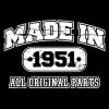 imageBorn in 1951 Original Parts Funny Birthday T ShirtIrish