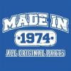 imageBorn in 1974 Original Parts Funny Birthday T ShirtSunset