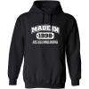 image21st Birthday Gag Gift Made in Funny Sarcastic Graphic HoodieBlack