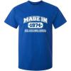 imageBorn in 1974 Original Parts Funny Birthday T ShirtRoyal