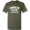 imageBorn in 1984 Original Parts Funny Birthday T ShirtMilitary
