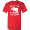 imageSave The Chubby Unicorn Novelty Graphic Sarcastic Funny T ShirtRed