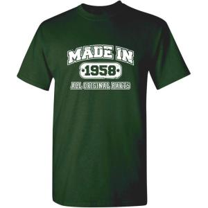 imageBorn in 1958 Original Parts Funny Birthday T ShirtForest