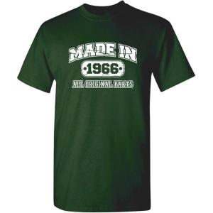 imageBorn in 1966 Original Parts Funny Birthday T ShirtForest