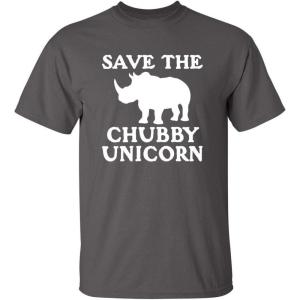 imageSave The Chubby Unicorn Novelty Graphic Sarcastic Funny T ShirtCharcoal