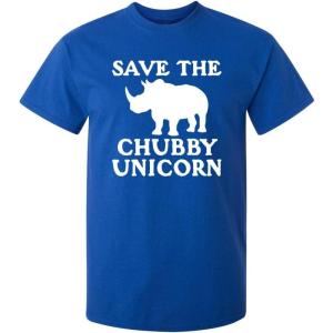 imageSave The Chubby Unicorn Novelty Graphic Sarcastic Funny T ShirtRoyal