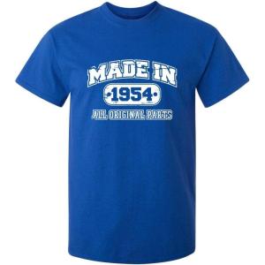 imageBorn in 1954 Original Parts Funny Birthday T ShirtRoyal
