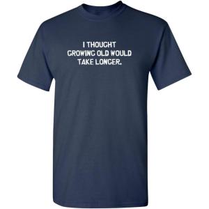 imageI Thought Growing Older Would Birthday Graphic Novelty Sarcastic Funny T ShirtNavy