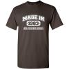 imageBorn in 1983 Original Parts Funny Birthday T ShirtBrown