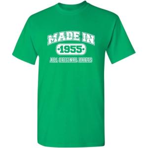 imageBorn in 1955 Original Parts Funny Birthday T ShirtIrish