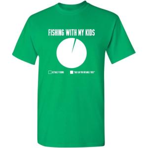 imageFishing with My Kids Fisherman Dad Father Novelty Sarcastic Mens Funny T ShirtIrish
