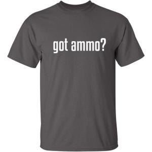 imageGot Ammo Adult Humor Guns Bullets Graphic Novelty Sarcastic Funny T ShirtCharcoal