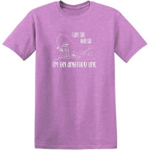 imageI Cant Take Your Call Im On Another Line Fishing Mens Hunting Funny T ShirtHeather Orchid